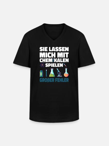 Chemiker Geschenk - Männer-T-Shirt mit V-Ausschnitt - Schwarz