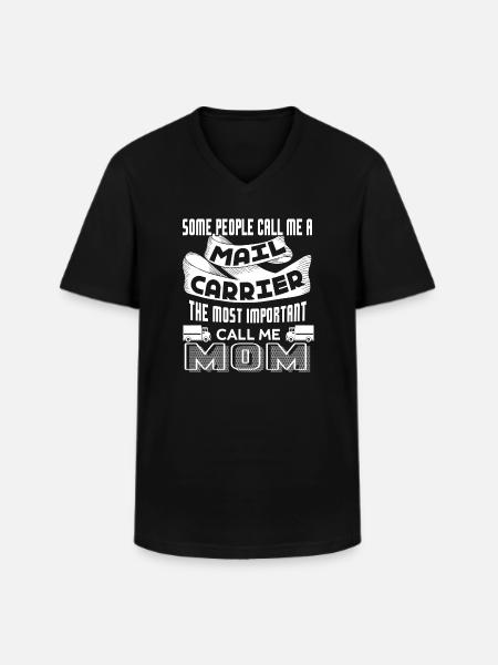 Mail Carrier Mail Carrier Mom - Men's V-Neck T-Shirt - black