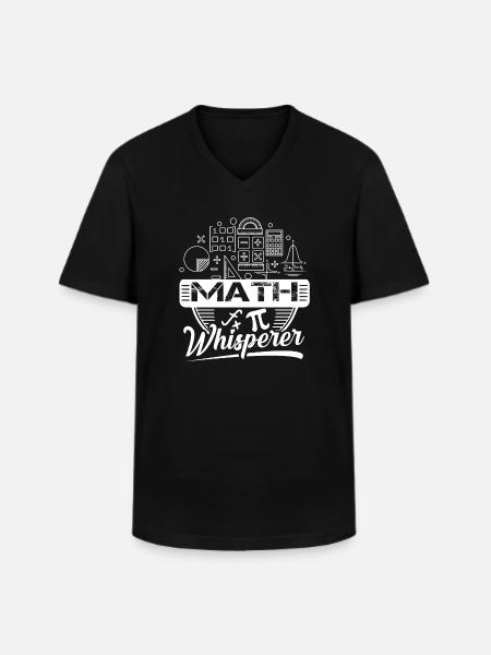 Mathematician Mathematician Math Whisperer - Men's V-Neck T-Shirt - black