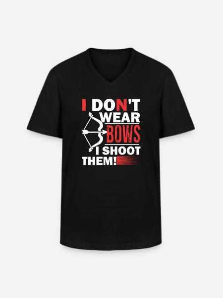 Archery Archery I Shoot Them - Men's V-Neck T-Shirt - black