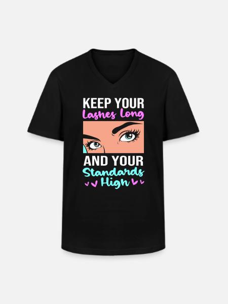 Beautician Make-up Cosmetics - Men's V-Neck T-Shirt - black