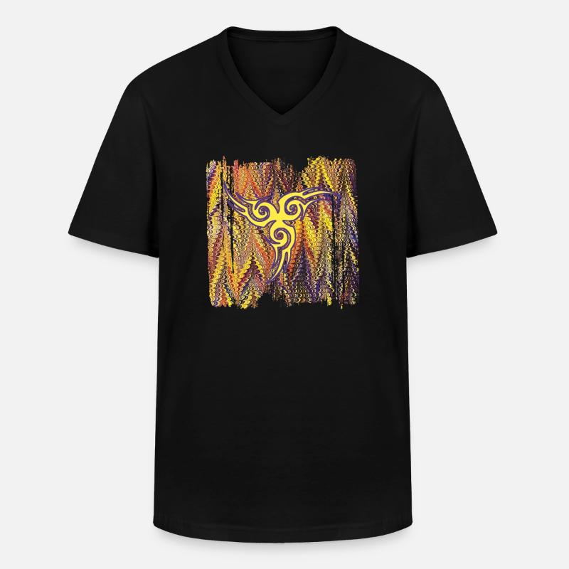 keltisches symbol 17 e 281 - Männer-T-Shirt mit V-Ausschnitt - Schwarz