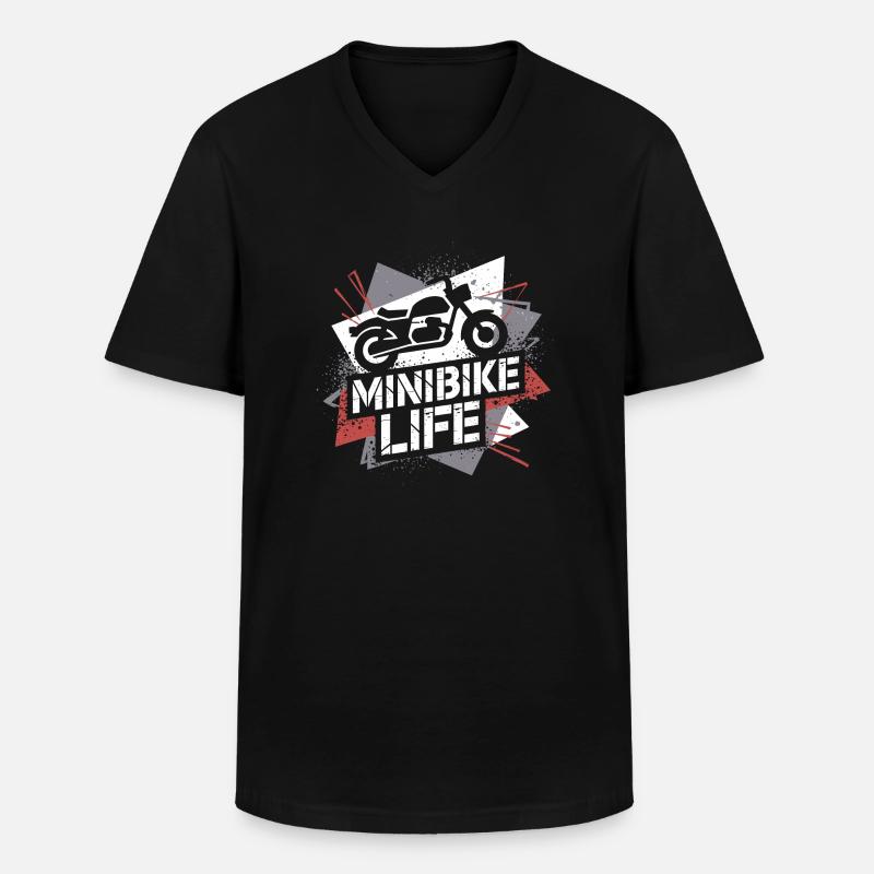 Kleine Bikes, große Leidenschaft - Männer-T-Shirt mit V-Ausschnitt - Schwarz