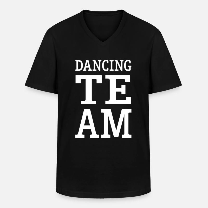 Dancing Team Dance Team - Men's V-Neck T-Shirt - black