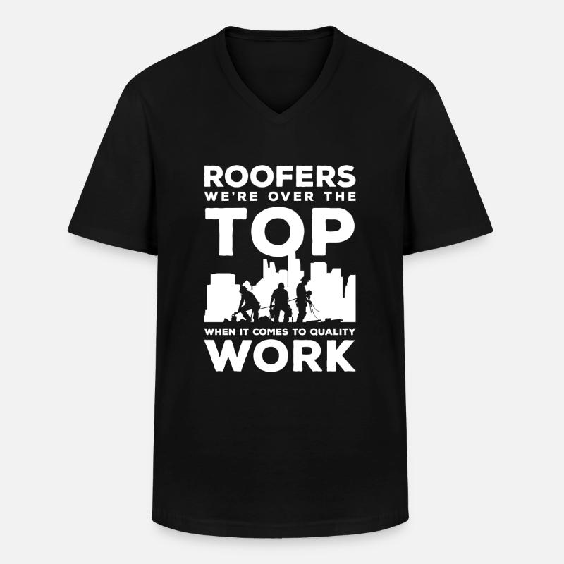 Handwerker Spaß - Männer-T-Shirt mit V-Ausschnitt - Schwarz