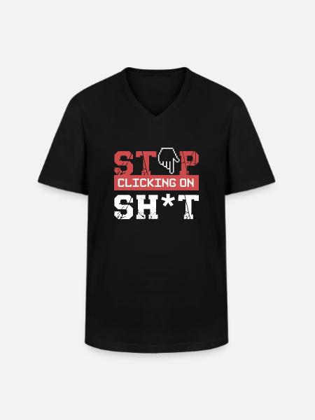 Cybersecurity Hacker Programming Gift Idea - Men's V-Neck T-Shirt - black