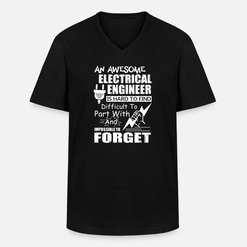 Electrical Engineer Awesome Electrical Engineer - Men's V-Neck T-Shirt - black