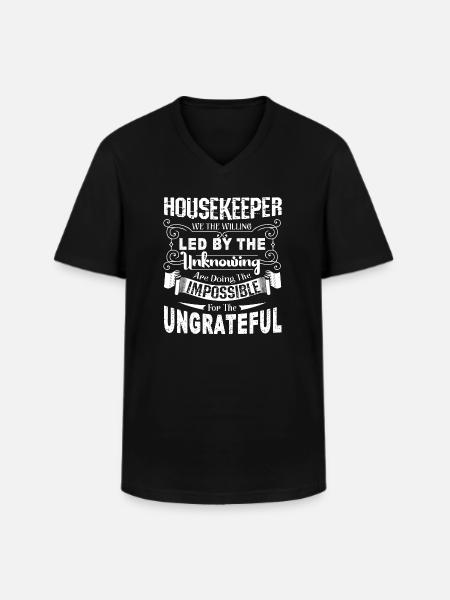 Housekeeper Housekeeper Job - Men's V-Neck T-Shirt - black