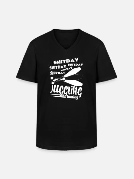 Juggling Love Juggling - Men's V-Neck T-Shirt - black