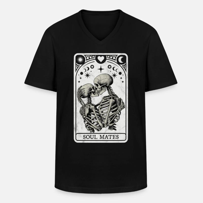 Seelenverwandte Tarot - Männer-T-Shirt mit V-Ausschnitt - Schwarz