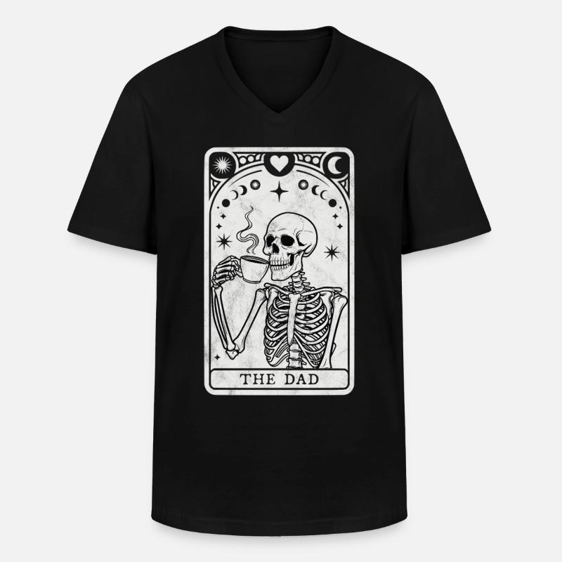 Tarot Der Vater - Männer-T-Shirt mit V-Ausschnitt - Schwarz