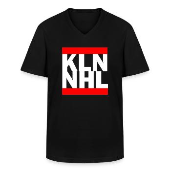 Köln Niehl Cologne - Männer-T-Shirt mit V-Ausschnitt - Schwarz - Vorne - AI Model Male 178 dark (178cm)