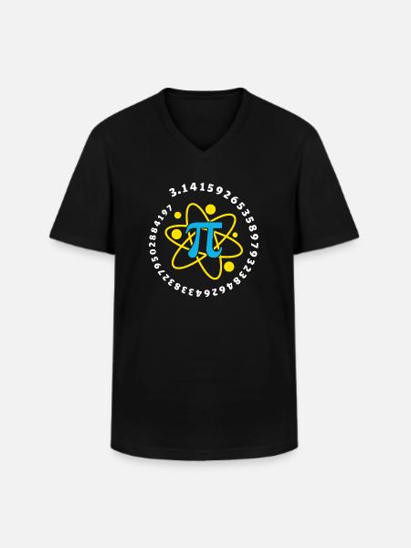 Mathematik - Männer-T-Shirt mit V-Ausschnitt - Schwarz