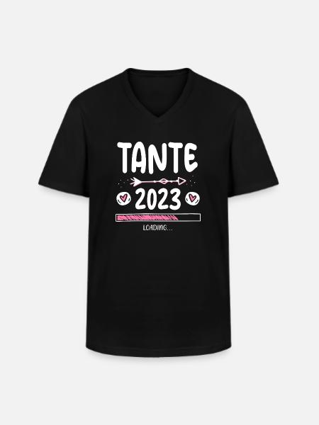 Tante 2023 Loading - Männer-T-Shirt mit V-Ausschnitt - Schwarz