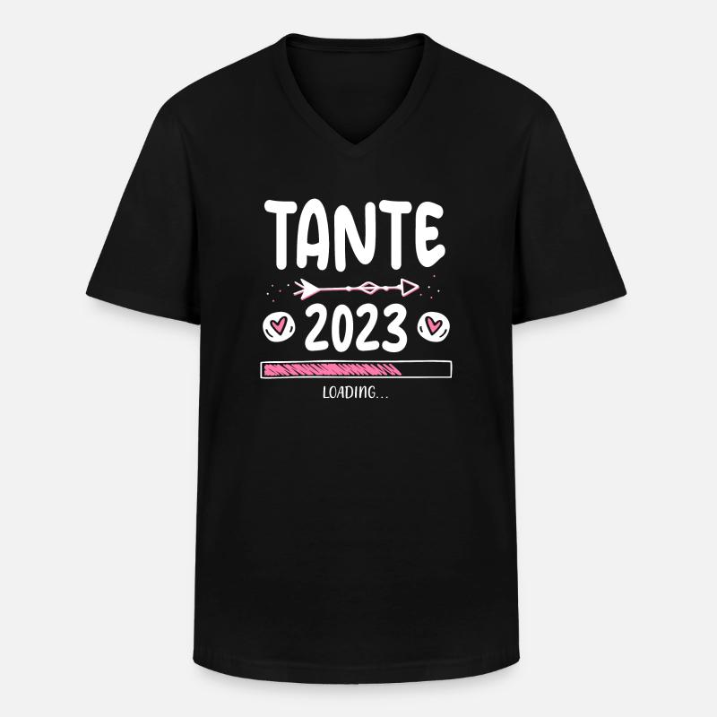 Tante 2023 Loading - Männer-T-Shirt mit V-Ausschnitt - Schwarz