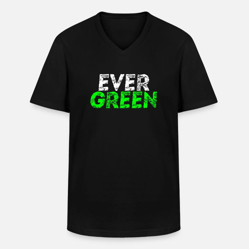 Evergreen Geschenkidee - Männer-T-Shirt mit V-Ausschnitt - Schwarz