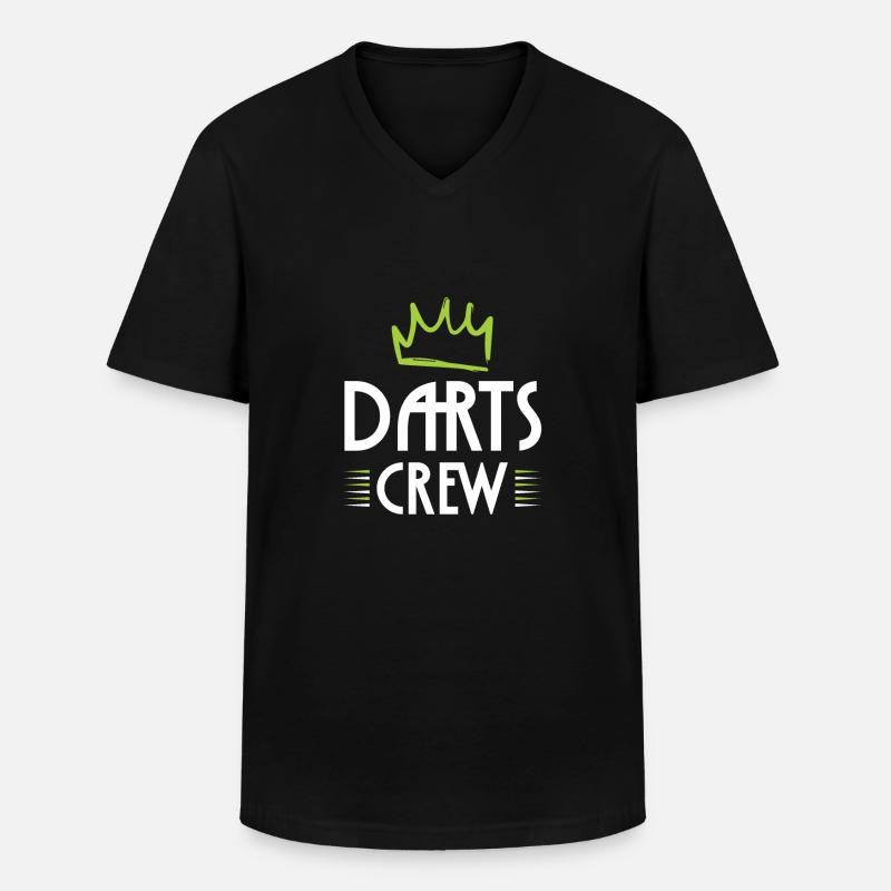 Équipe de fléchettes - T-shirt col V Homme - noir