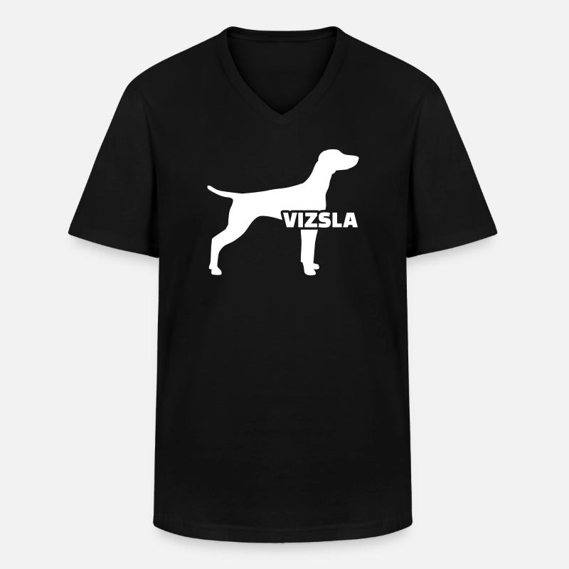 Vizsla - Männer-T-Shirt mit V-Ausschnitt - Schwarz