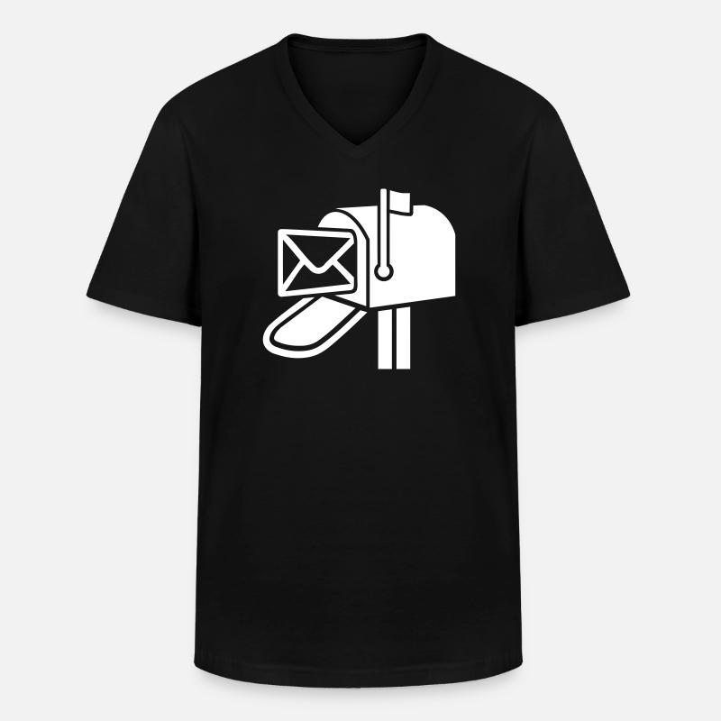 Briefkasten - Männer-T-Shirt mit V-Ausschnitt - Schwarz