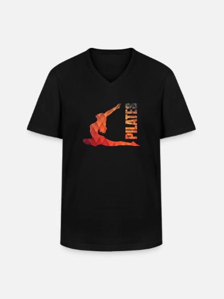 Pilates shirt - Men's V-Neck T-Shirt - black