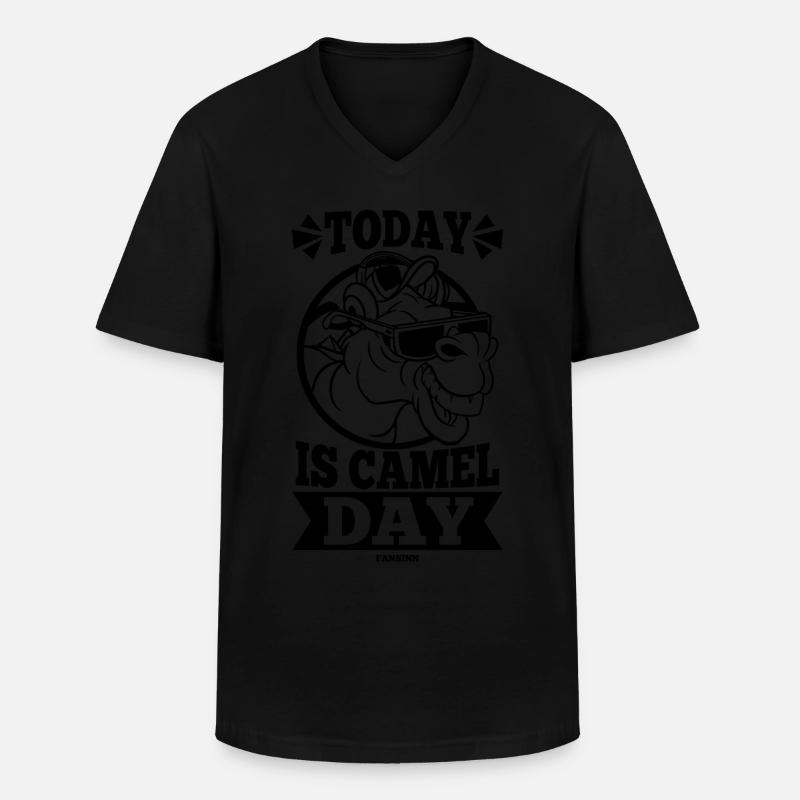 Today Is Camel Day - Männer-T-Shirt mit V-Ausschnitt - Schwarz