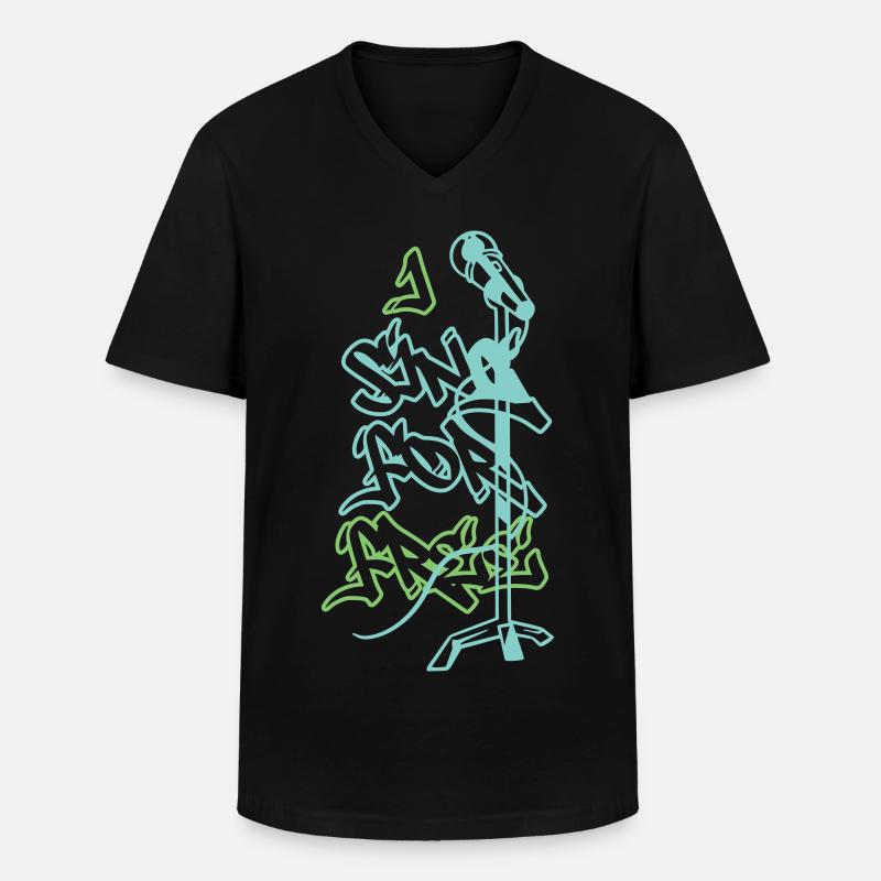Ich Singe Kostenlos - Männer-T-Shirt mit V-Ausschnitt - Schwarz