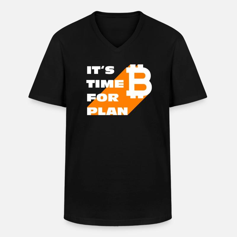 Plan B - Men's V-Neck T-Shirt - black