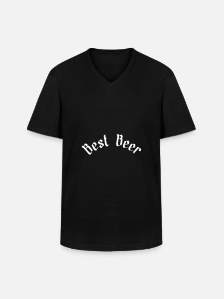 Best Beer - Men's V-Neck T-Shirt - black