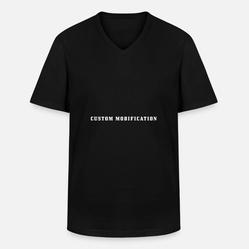 Custom Modification - Männer-T-Shirt mit V-Ausschnitt - Schwarz