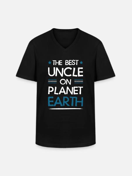 Best Uncle Saying - Men's V-Neck T-Shirt - black