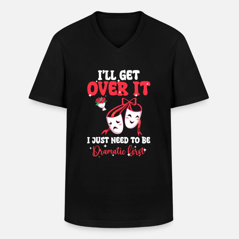 Drama Prinzessin Rampenlicht Problem - Männer-T-Shirt mit V-Ausschnitt - Schwarz