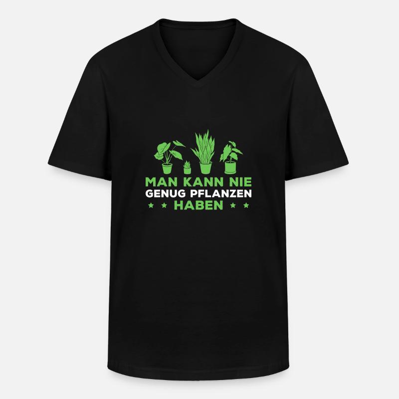 Hobbygärtner Gartenarbeit Gärtnern - Männer-T-Shirt mit V-Ausschnitt - Schwarz