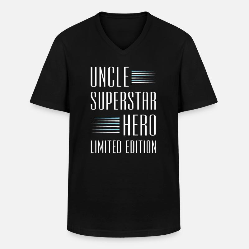Onkel Limited Edition Spruch - Männer-T-Shirt mit V-Ausschnitt - Schwarz