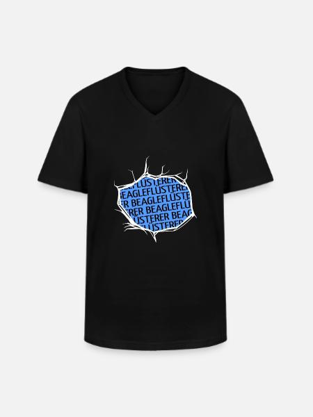 hundeliebhaber zitat hundehalter - Männer-T-Shirt mit V-Ausschnitt - Schwarz