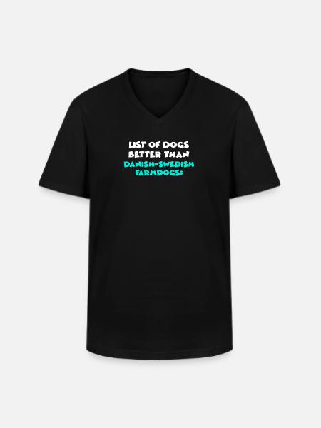Danish-Swedish Farmdogs - Männer-T-Shirt mit V-Ausschnitt - Schwarz