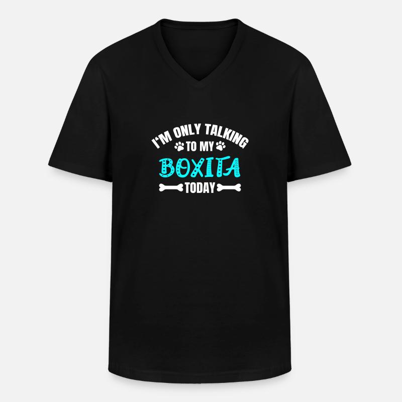 Boxita - Männer-T-Shirt mit V-Ausschnitt - Schwarz