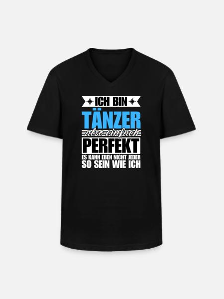 Perfekter Tänzer - Männer-T-Shirt mit V-Ausschnitt - Schwarz
