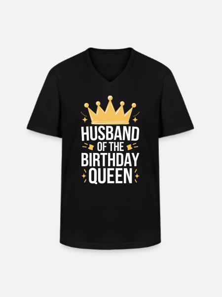 Husband, Spouse, Family, Wedding - Men's V-Neck T-Shirt - black