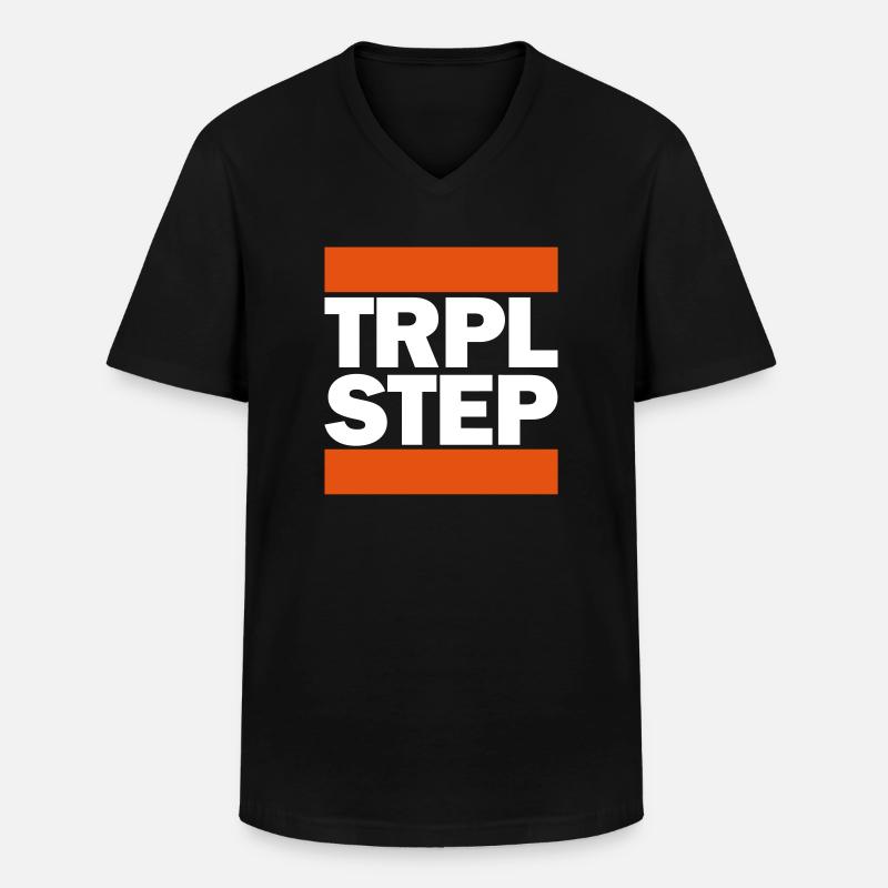 Triplestep. (light) - Männer-T-Shirt mit V-Ausschnitt - Schwarz