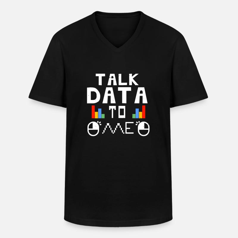 Programmierer Informatiker Shirt - Männer-T-Shirt mit V-Ausschnitt - Schwarz