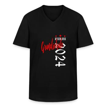 Grundschulabschluss - Grundschule Abschluss 2024 - Männer-T-Shirt mit V-Ausschnitt - Schwarz - Vorne - AI Model Male 178 dark (178cm)