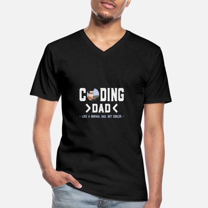 Funny Programmer Developer Code Humor Quote Men's V-Neck T-Shirt