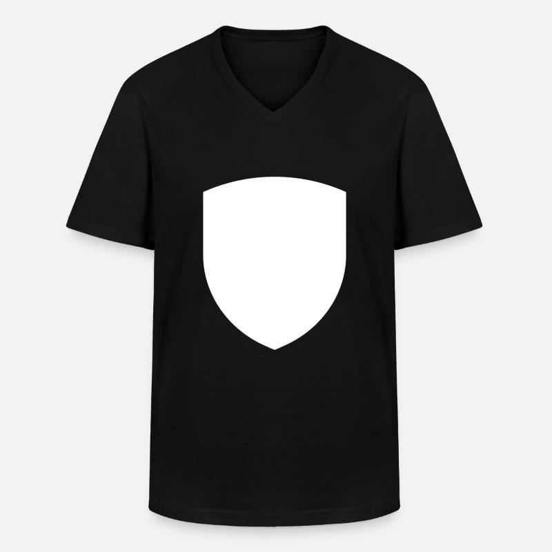 Wappen - Männer-T-Shirt mit V-Ausschnitt - Schwarz