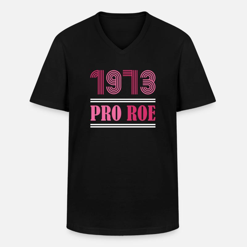 1973 Pro Roe - Männer-T-Shirt mit V-Ausschnitt - Schwarz
