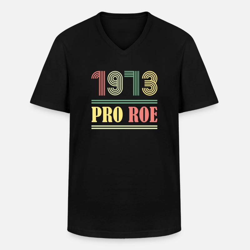 1973 Pro Roe - Männer-T-Shirt mit V-Ausschnitt - Schwarz