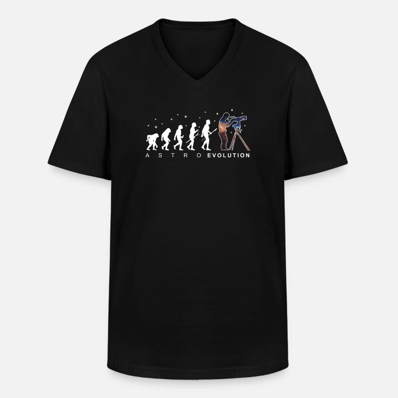 Astronomie Evolution Astrofotografie Geschenk - Männer-T-Shirt mit V-Ausschnitt - Schwarz