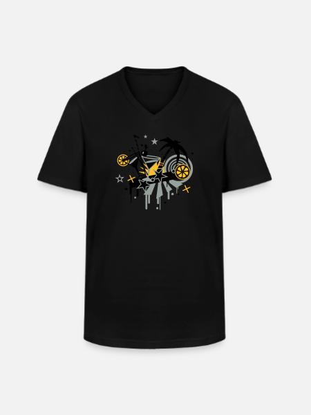 cocktail_bar - Men's V-Neck T-Shirt - black