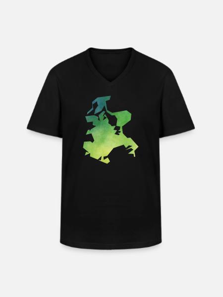 ruegen - Männer-T-Shirt mit V-Ausschnitt - Schwarz