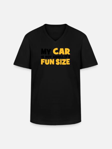 Small car - T-shirt col V Homme - noir