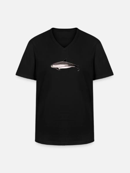 Vaquita marina - Mexican porpoise - Marsouin - Men's V-Neck T-Shirt - black